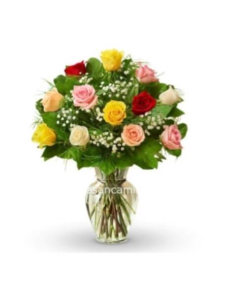 Bouquet misto con rose 🥀 assortite